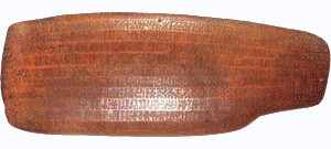 Rongo-rongo tablet B, uråldrig Rapa Nui (påskön) skrift